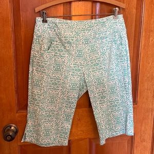 Aqua print shorts